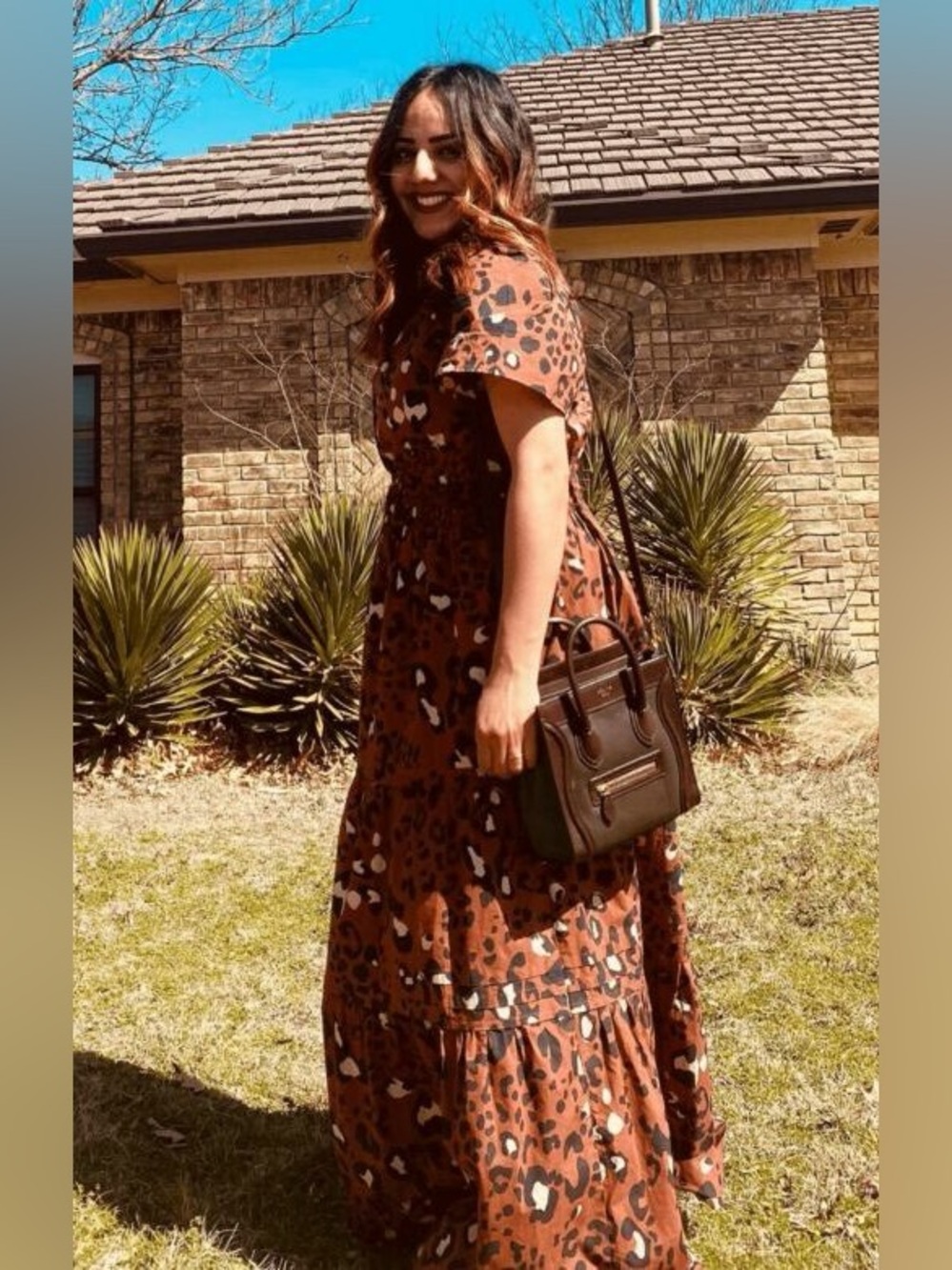 ANTHROPOLOGIE The Somerset Maxi Dress in Cheetah Print - Picture 4 of 7